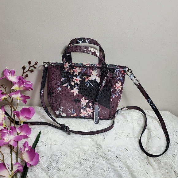 Guess Handbags - Guess Floral Shoulder/Crossbody Bag